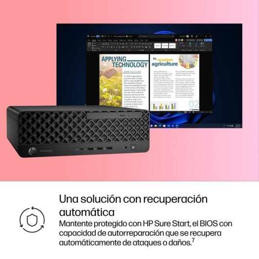 PC Sobremesa HP ProDesk 4 SFF G1i Intel Core Ultra 5 225 16GB 512GB SSD Windows 11