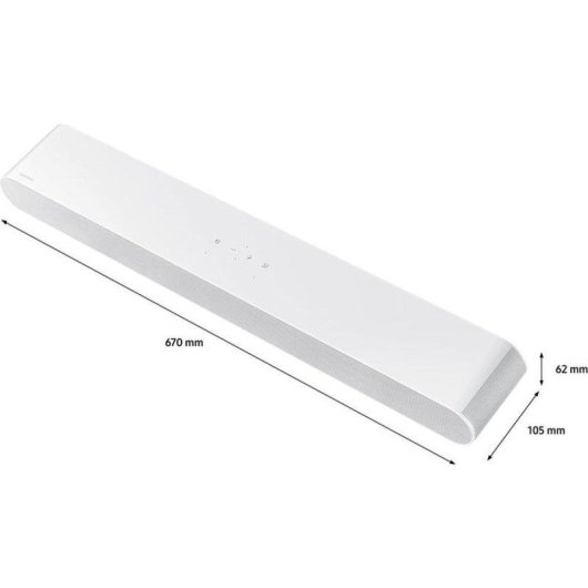 Barra de Som Samsung HW-S67D 5.0 31W WiFi Bluetooth Alexa Dolby Atmos Branca