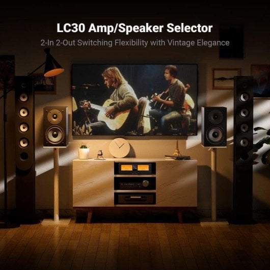Amplificatore Fosi Audio LC30 250W 2 Ingressi 2 Uscite VU-metri USB-C Nero