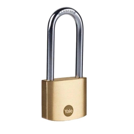 Cadenas Yale Y110B en laiton 20mm avec anse longue acier trempé