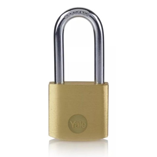 Cadenas Yale Y110B en laiton 20mm avec anse longue acier trempé