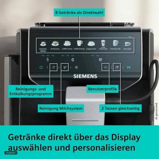 Cafetera superautomática Siemens EQ500 iAroma 1,8 L 15 bares con molinillo