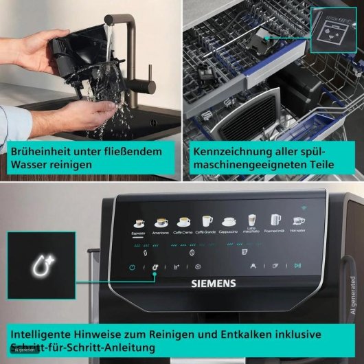 Cafetera superautomática Siemens EQ500 iAroma 1,8 L 15 bares con molinillo