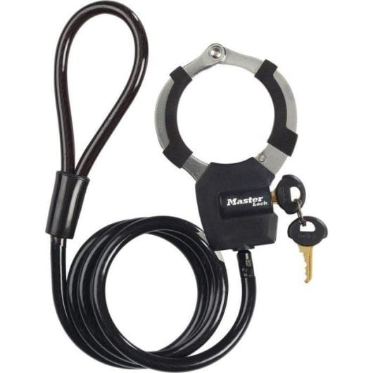 Antivol vélo Master Lock Street Cuff câble 1 m 8 mm à clé