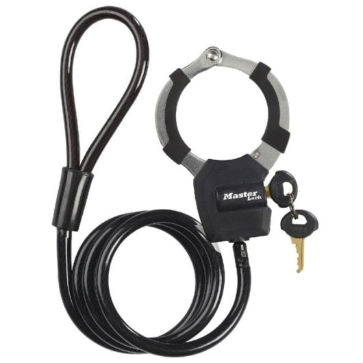 Antivol vélo Master Lock Street Cuff câble 1 m 8 mm à clé