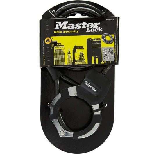 Antivol vélo Master Lock Street Cuff câble 1 m 8 mm à clé