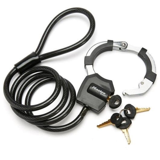 Antivol vélo Master Lock Street Cuff câble 1 m 8 mm à clé