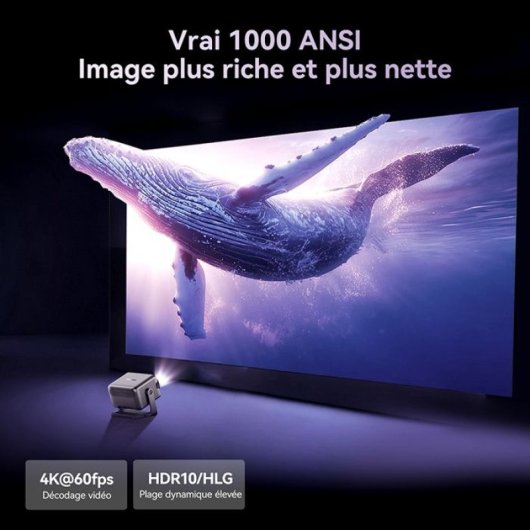 Proyector Blackview PV1000MAX Full HD 1000 Lúmenes 300" Smart VIDAA