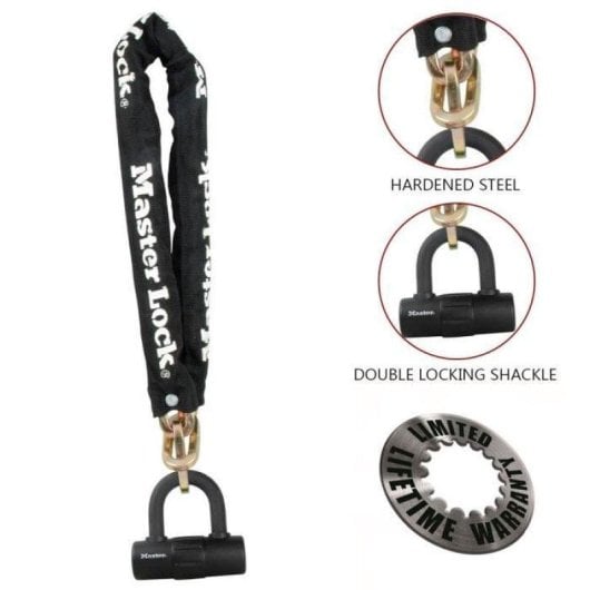 Kettingslot Master Lock L0,9 voor motorfietsen