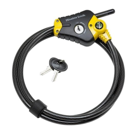 Candado Antirrobo Master Lock Python Cable Ajustable 30 cm a 1,8 m Acero Trenzado