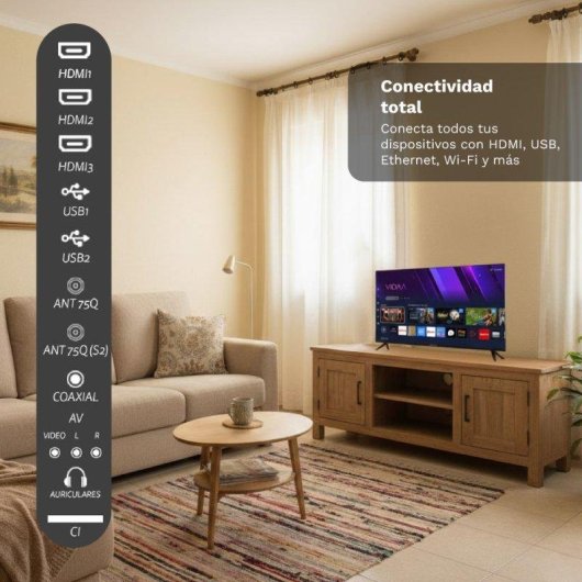 TV Grunkel QLED QLED-3226VD 32" HD Smart TV VIDAA