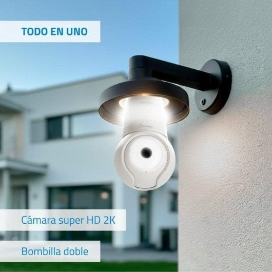 Pack 2 Cámaras IP Nivian Bombilla 2K Visión Nocturna Interior y Exterior Control por Voz Audio Bidireccional