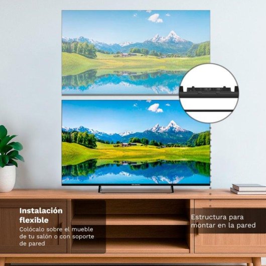 TV Grunkel QLED QLED-5026WBS 50" 4K UltraHD 60Hz Smart TV WebOS HDR10 Wi-Fi