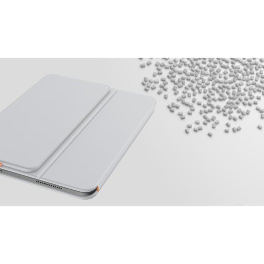 Tastiera Logitech Flip Folio AZERTY Bluetooth Grigio Chiaro per iPad 11"