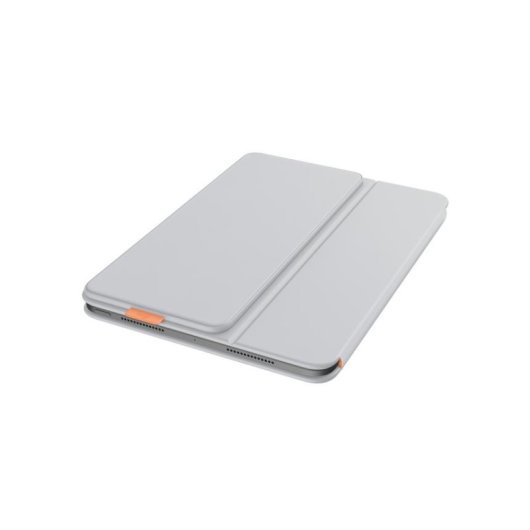 Tastiera Logitech Flip Folio AZERTY Bluetooth Grigio Chiaro per iPad 11"