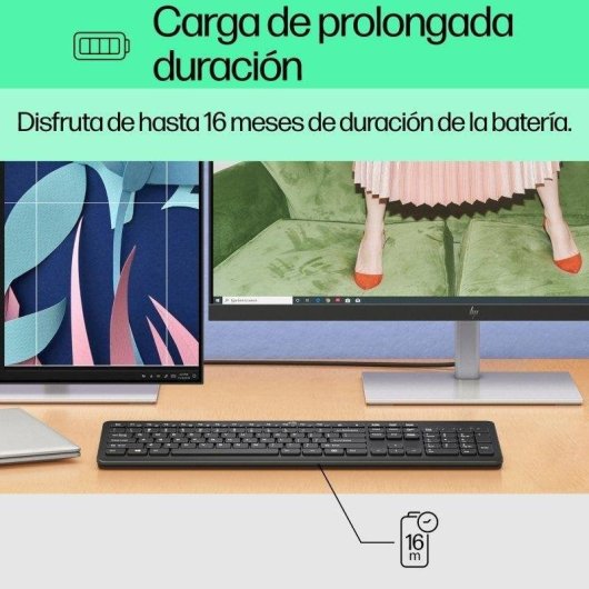 Tastiera HP 230 Wireless Nera Azerty