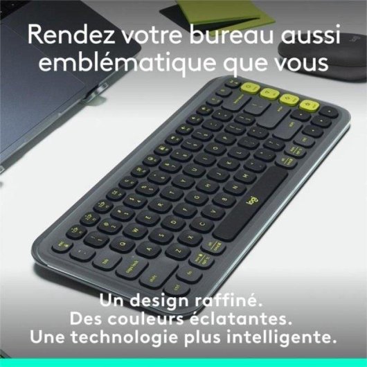 Clavier Logitech POP ICON KEYS Mini Sans Fil Bluetooth AZERTY Graphite