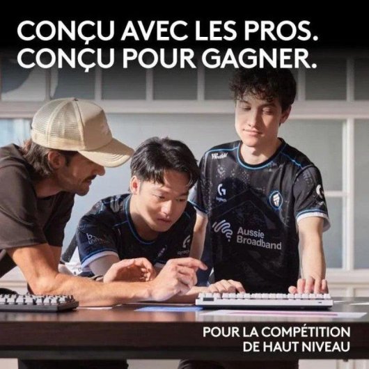 Clavier Logitech G Pro X TKL Lightspeed Wireless USB AZERTY Noir
