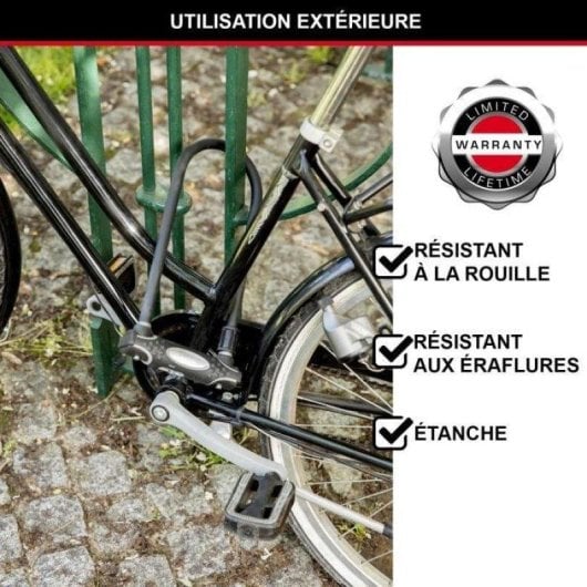 Antivol Master Lock XL avec câble en acier et clé