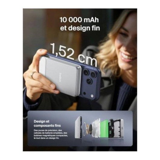Power Bank Belkin 10000 mAh 30 W Ricarica Rapida Magnetica Bianco