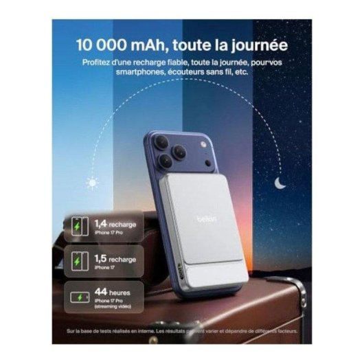 Power Bank Belkin 10000 mAh 30 W Ricarica Rapida Magnetica Bianco