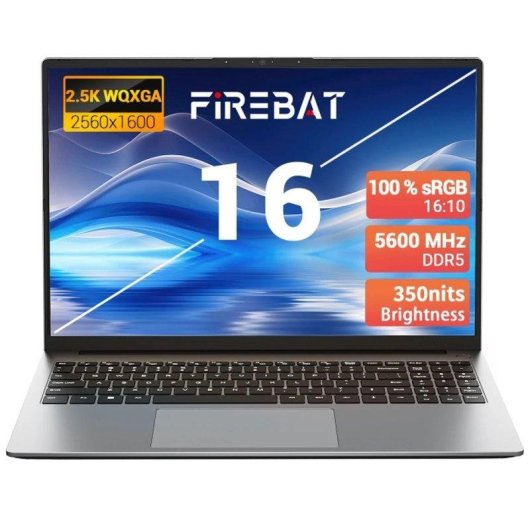 Portátil FIREBAT U6B 16" AMD Ryzen 7 H255 16GB 512GB SSD AMD Radeon 780M Windows 11
