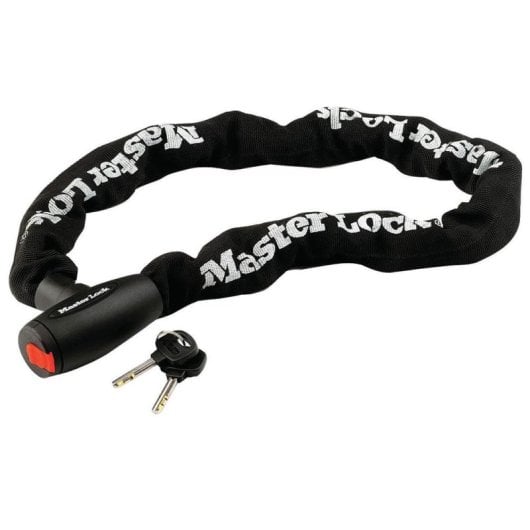 Cadeado para moto Master Lock Cadeia em aco temperado 10 mm 1 m