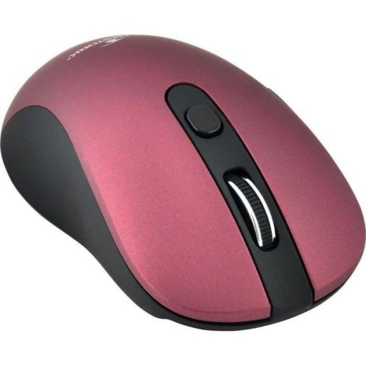 Ratón Bluestork Office 60 WL inalámbrico 1600 DPI negro y púrpura, 6 botones