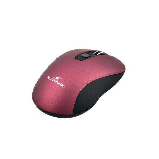 Ratón Bluestork Office 60 WL inalámbrico 1600 DPI negro y púrpura, 6 botones