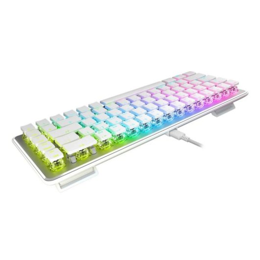 Clavier Turtle Beach Vulcan II Mini Optique Sans Fil Blanc AZERTY