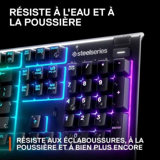 Clavier Steelseries Apex 3 Magnétique Ultra Silencieux Noir AZERTY