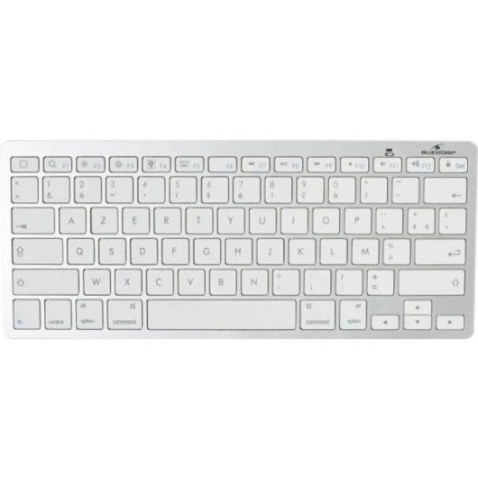 Teclado Bluestork Mini Mac de Membrana TKL Bluetooth Blanco Francés