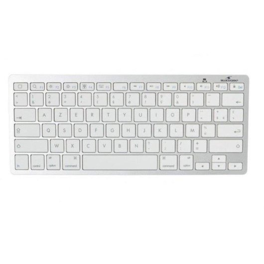Teclado Bluestork Mini Mac de Membrana TKL Bluetooth Blanco Francés