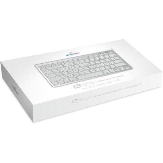 Teclado Bluestork Mini Mac de Membrana TKL Bluetooth Blanco Francés