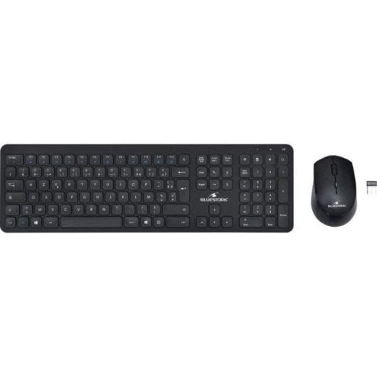 Pack Clavier Souris Bluestork Wireless Slim Noir Compact