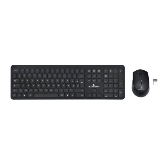 Pack Clavier Souris Bluestork Wireless Slim Noir Compact