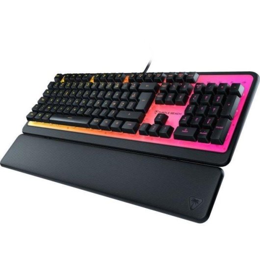 Teclado Turtle Beach Magma Membrana RGB Silencioso Preto AZERTY