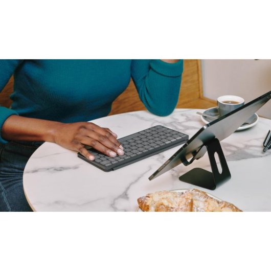 Tastatur Logitech Keys-To-Go 2 Tragbar Wireless AZERTY Graphit