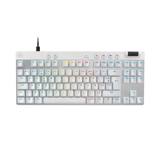 Clavier Logitech G Pro X TKL Rapid Magnétique AZERTY Blanc