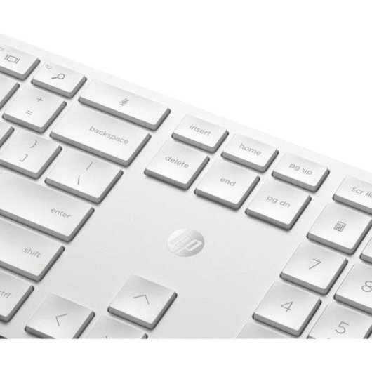 Tastiera HP 650 a membrana completa con mouse wireless bianco AZERTY francese