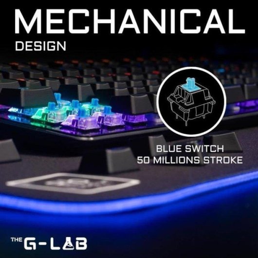Tastiera The G-lab Keyz Carbon EX Magnetica Retroilluminata FR