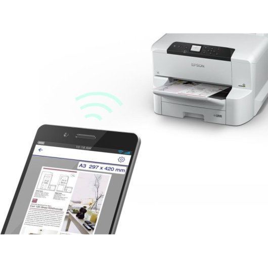 Imprimante Jet d'encre Wi-Fi Epson WorkForce Pro WF-C8190D3TWC A3 Recto Verso
