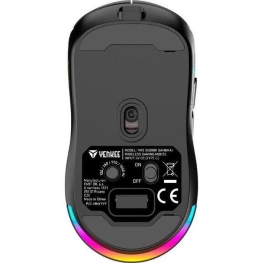 Mouse Yenkee Samurai YMS 3500BK Wireless Gaming Nero