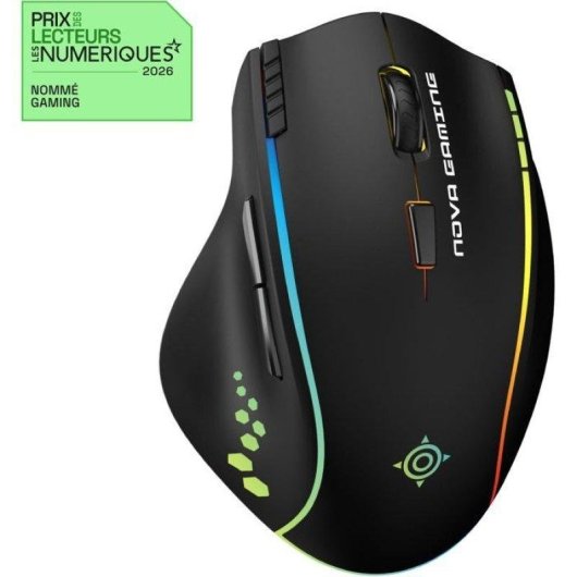Mouse Nova Gaming Persee Wireless Nero