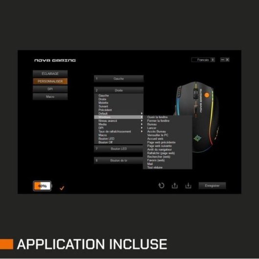 Mouse Nova Gaming Persee Wireless Nero