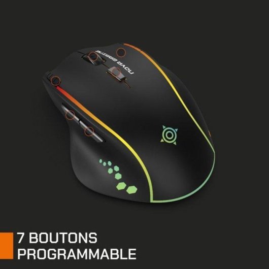 Mouse Nova Gaming Persee Wireless Nero