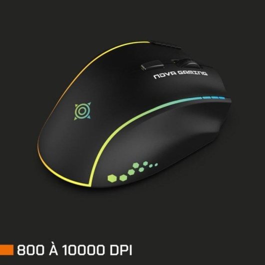 Mouse Nova Gaming Persee Wireless Nero