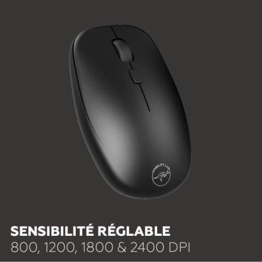 Pack Teclado y Ratón Mobility Lab CP420W Mini Inalámbrico Negro FR