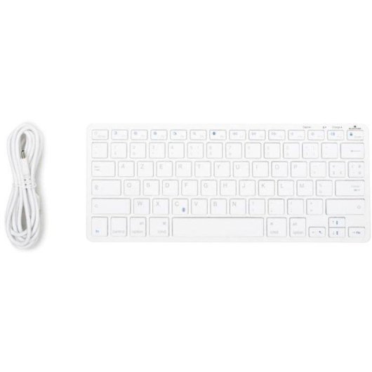 Teclado Bluestork Tastiera TKL Bluetooth Recarregável Para Mac Branco