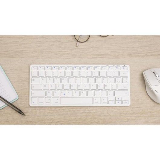 Teclado Bluestork Tastiera TKL Bluetooth Recarregável Para Mac Branco